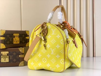  Louis Vuitton Speedy P9 Bandoulière 40 M24419 Jaune Mat #3580 - Image 4