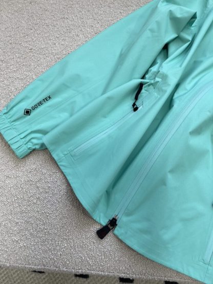  Moncler VALLES HOODED SHELL JACKET For Women AQUA GREEN #3420 - Image 12