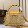  Louis Vuitton Capucines BB M24976 Yellow Gold #3577 - Image 3
