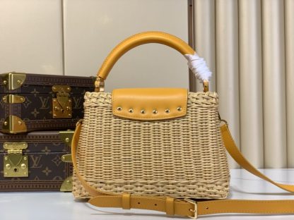  Louis Vuitton Capucines BB M24976 Yellow Gold #3577 - Image 3