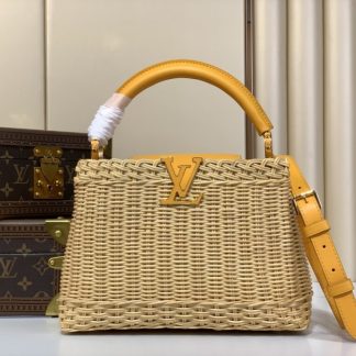 Replica Louis Vuitton Capucines BB M24976 Yellow Gold #3568