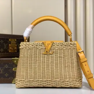 Replica Louis Vuitton Capucines BB M24976 Yellow Gold #3568