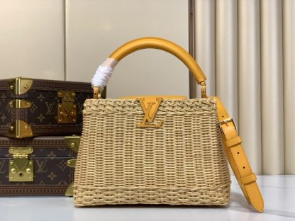 Replica Louis Vuitton Capucines BB M24976 Yellow Gold #3568