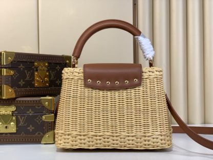  Louis Vuitton Capucines BB M11617 Tan #3578 - Image 9