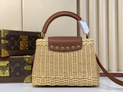  Louis Vuitton Capucines BB M11617 Tan #3578 - Image 9