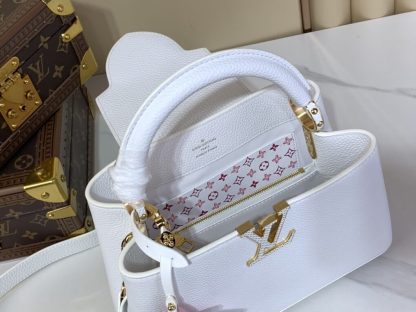  Louis Vuitton Capucines BB M21303 White #3567 - Image 5