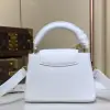  Louis Vuitton Capucines Mini M21416 White #3565 - Image 9