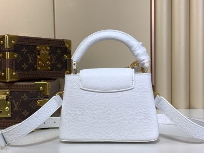  Louis Vuitton Capucines Mini M21416 White #3565 - Image 9