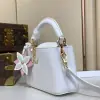  Louis Vuitton Capucines Mini M21416 White #3565 - Image 8