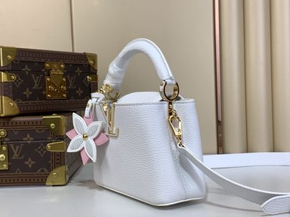  Louis Vuitton Capucines Mini M21416 White #3565 - Image 8