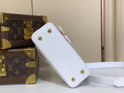  Louis Vuitton Capucines Mini M21416 White #3565 - Image 3