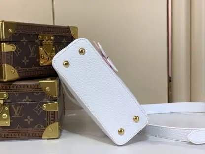  Louis Vuitton Capucines Mini M21416 White #3565 - Image 3