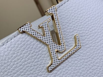  Louis Vuitton Capucines Mini M21416 White #3565 - Image 5