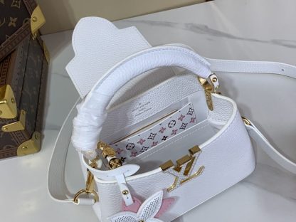  Louis Vuitton Capucines Mini M21416 White #3565 - Image 6