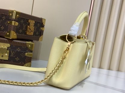  Louis Vuitton Capucines East-West Mini M11351 Yellow #3563 - Image 8