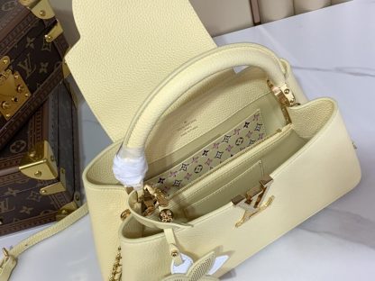 Louis Vuitton Capucines East-West Mini M11351 Yellow #3563 - Image 3