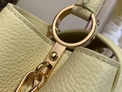  Louis Vuitton Capucines East-West Mini M11351 Yellow #3563 - Image 5