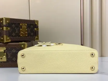  Louis Vuitton Capucines East-West Mini M11351 Yellow #3563 - Image 6