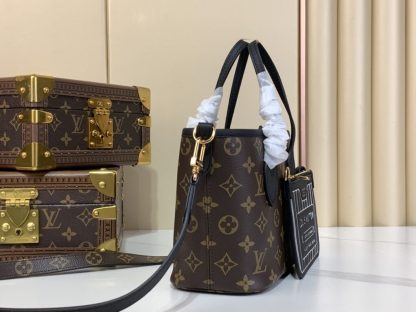  Louis Vuitton Neverfull Bandoulière Inside Out BB M12099 Black #3576 - Image 3