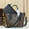  Louis Vuitton Neverfull Bandoulière Inside Out BB M12099 Black #3576 - Image 9