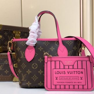 Replica Louis Vuitton Neverfull Bandoulière Inside Out BB M12106 Rose #3575