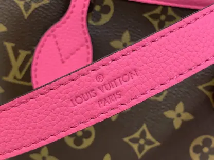  Louis Vuitton Neverfull Bandoulière Inside Out BB M12106 Rose #3575 - Image 6