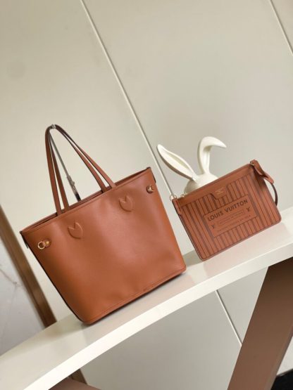 Louis Vuitton Neverfull Inside Out MM REVERSIBLE M11946 1:1 quality Tan #3560 - Image 9