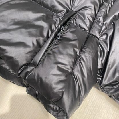  PRADA Re-Nylon convertible cropped down jacket Black #3400 - Image 11