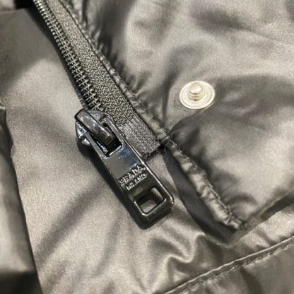  PRADA Re-Nylon convertible cropped down jacket Black #3400 - Image 18