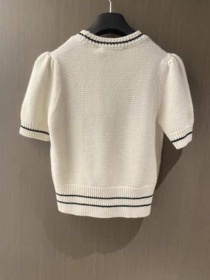  Dior 'CHRISTIAN DIOR' Short-Sleeved Sweater #3414 - Image 4