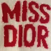  Dior Ecru Cashmere and Silk Knit with Red Miss Dior Graffiti Motif Sweater #3415 - Image 4