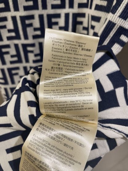  Fendi Navy blue FF cotton dress #3417 - Image 2