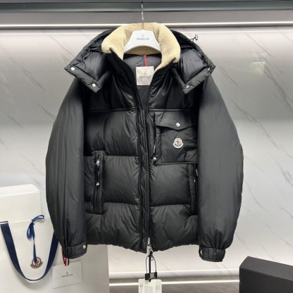  Moncler BRAYE SHORT DOWN JACKET BLACK #3550 - Image 9