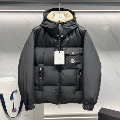 Replica Moncler BRAYE SHORT DOWN JACKET BLACK #3550