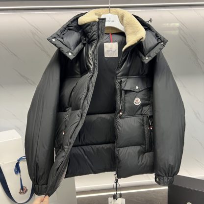  Moncler BRAYE SHORT DOWN JACKET BLACK #3550 - Image 5