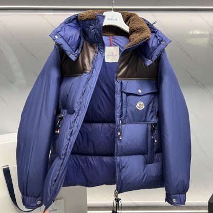  Moncler BRAYE SHORT DOWN JACKET BLUE #3549 - Image 2