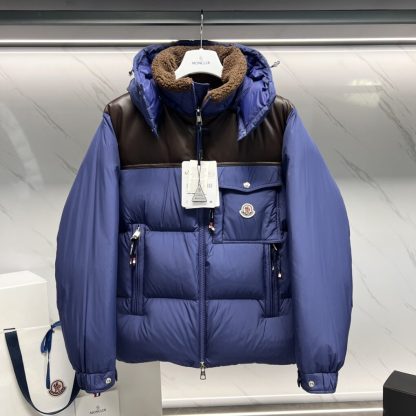 Moncler BRAYE SHORT DOWN JACKET BLUE #3549 - Image 9