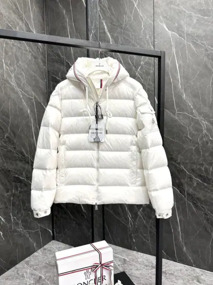  Moncler PAVIN Short Down Jacket Outerwear White #3557 - Image 5