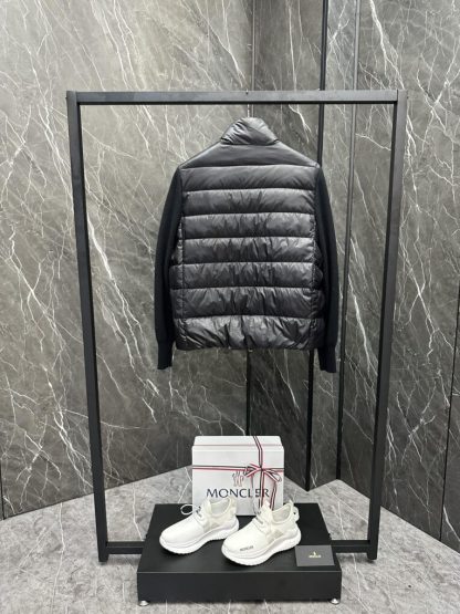  Moncler PADDED WOOL CARDIGAN WOMEN BLACK #3551 - Image 8