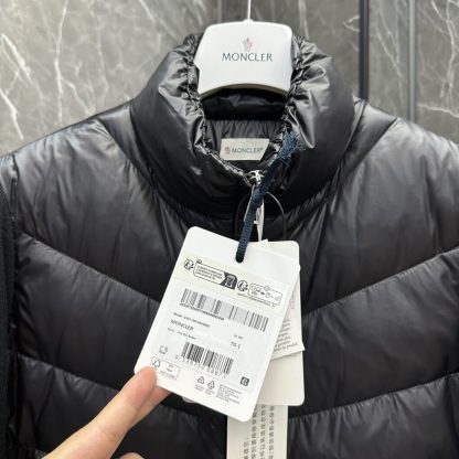  Moncler PADDED WOOL CARDIGAN WOMEN BLACK #3551 - Image 9
