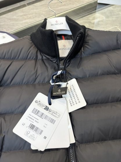  Moncler PADDED WOOL ZIP-UP CARDIGAN NAVY BLUE #3555 - Image 7