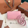 Loro Piana  Extra Poket L19 Ostrich leather Pink #3473 - Image 5