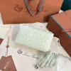 Loro Piana  Extra Poket L19 Ostrich leather Bubble Green #3474 - Image 4