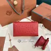 Loro Piana  Extra Poket L19 Ostrich leather Red #3472 - Image 2
