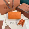 Loro Piana  Extra Poket L19 Ostrich leather Orange #3471 - Image 8