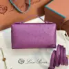 Loro Piana  Extra Poket L19 Ostrich leather Purple #3470 - Image 2
