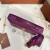 Loro Piana  Extra Poket L19 Ostrich leather Purple #3470 - Image 8