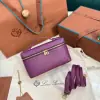 Loro Piana  Extra Poket L19 Ostrich leather Purple #3470 - Image 4