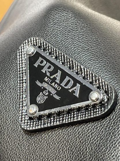  Prada Men's Outwear Silk and leather blouson jacket 2024 #3418 - Image 15