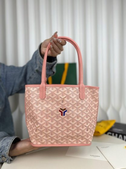 Goyard Anjou Mini Bag Pink Tote #3382 - Image 15